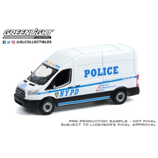 1/64 ROAD RUNNERS SERIES 3 2015 FORD TRANSIT NYPD