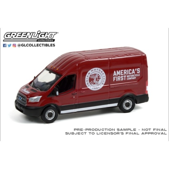 1/64 ROAD RUNNERS SERIES 3 2015 FORD TRANSIT INDIAN MOTORCYC