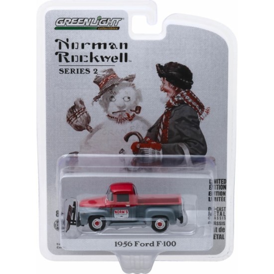 1/64 NORMAN ROCKWELL SERIES 2 - 1956 FORD F-100 WITH SNOW PLOW