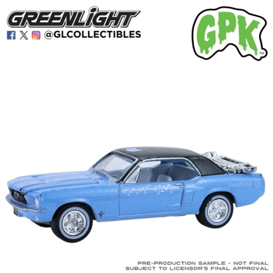 GL54120-B - 1/64 GARBAGE PAIL KIDS SERIES 8 - 1967 FORD MUSTANG COUPE WITH TRUNK SKI RACK AND SKIS - SKIIN IAN GL54120-B - 1/64 GARBAGE PAIL KIDS SERIES 8 - 1967 FORD MUSTANG COUPE WITH TRUNK SKI RACK AND SKIS - SKIIN IAN
