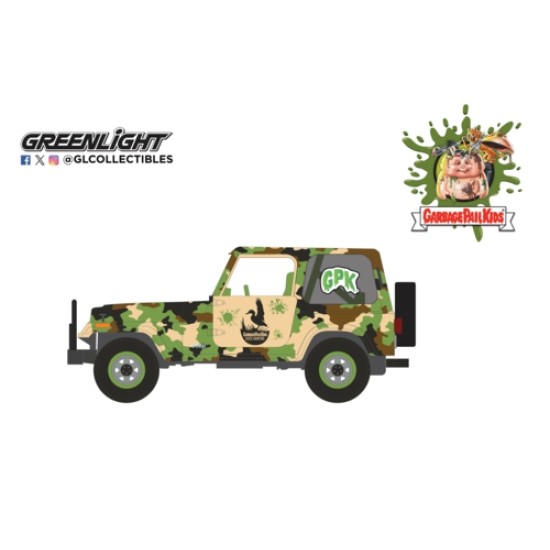 GL54120-E - 1/64 GARBAGE PAIL KIDS SERIES 8 - 1991 JEEP YJ - DUCK CAL