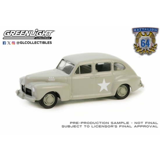 GL61040-A - 1/64 BATTALION 64 SERIES 4 - 1942 FORD FORDOR DELUXE ARMY STAFF CAR