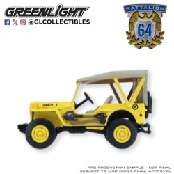 GL61060-A - 1/64 BATTALION 64 SERIES 6 - WILLYS MB JEEP 1942 - U.S ARMY AIR FORCES - CONTROL JEEPS - MUSTARD BROWN