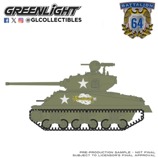 GL61060-B - 1/64 BATTALION 64 SERIES 6 - U.S SHERMAN M4A3 TANK 1944 - NEW TURRET AND GUN BARREL TOOLING GL61060-B - 1/64 BATTALION 64 SERIES 6 - U.S SHERMAN M4A3 TANK 1944 - NEW TURRET AND GUN BARREL TOOLING