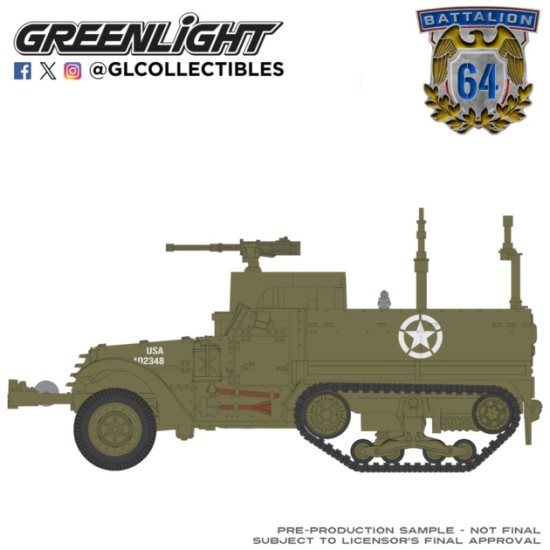 GL61060-E - 1/64 BATTALION 64 SERIES 6 - M3 HALF-TRACK PERSONNEL CARRIER - NEW TOOLING GL61060-E - 1/64 BATTALION 64 SERIES 6 - M3 HALF-TRACK PERSONNEL CARRIER - NEW TOOLING