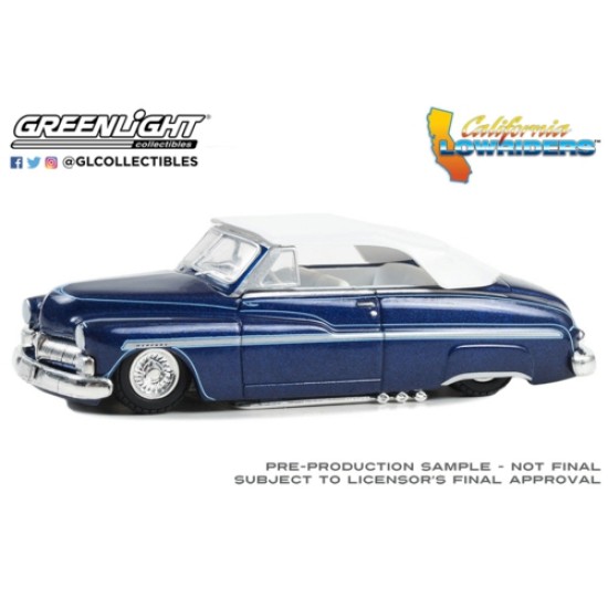 1/64 CALIFORNIA LOWRIDERS 1950 MERCURY EIGHT CHOPPED TOP CONVERTIBLE 63050-B