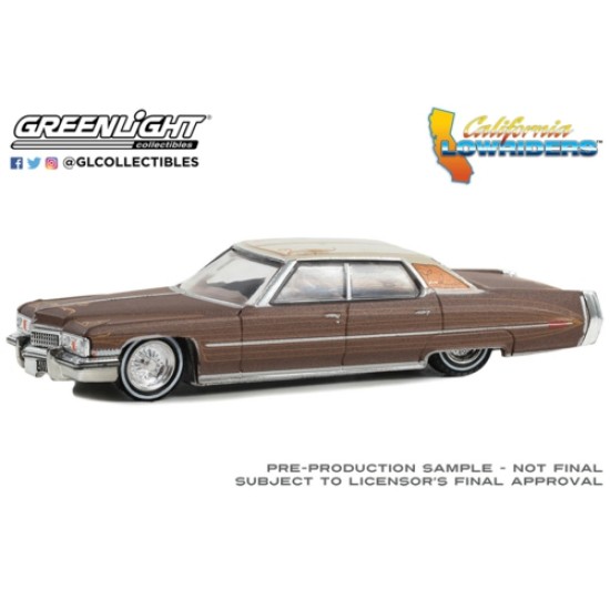 1/64 CALIFORNIA LOWRIDERS SERIES 4 - 1973 CADILLAC SEDAN DEVILLE - 63050-E