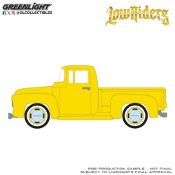 GL63090-B - 1/64 CALIFORNIA LOWRIDERS SERIES 8 - 1954 FORD F-100 - BRIGHT YELLOW (NEW TOOLING)
