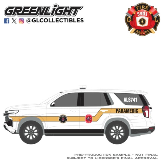 GL67070-D - 1/64 FIRE AND RESCUE SERIES 4 - CHEVROLET TAHOE 2024 - BETHESDA, MARYLAND BETHESDA - CHEVY CHASE RESCUE SQUAD GL67070-D - 1/64 FIRE AND RESCUE SERIES 4 - CHEVROLET TAHOE 2024 - BETHESDA, MARYLAND BETHESDA - CHEVY CHASE RESCUE SQUAD