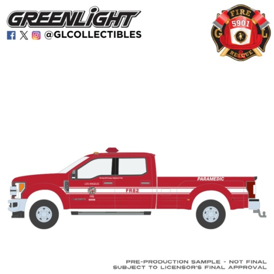 GL67070-F - 1/64 FIRE AND RESCUE SERIES 4 - FORD F-350 2018 - LOS ANGELES FIRE DEPARTMENT