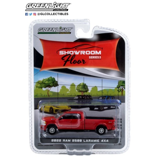 1/64 2022 RAM 2500 LARAMIE 4X4 FLAME RED CLEARCOAT 68030-B