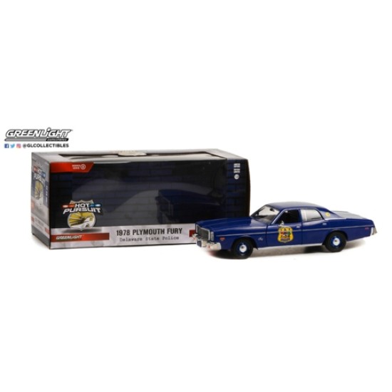 1/24 HOT PURSUIT SERIES 5 1978 PLYMOUTH FURY DELAWARE STATE POLICE