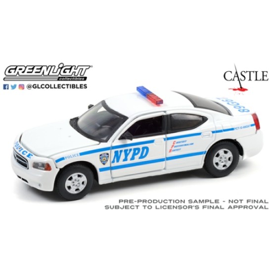1/43 CASTLE (2009-16 TV SERIES) 2006 DODGE CHARGER NYPD