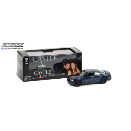 1/43 CASTLE (2009-16 TV SERIES) DETECTIVE KATE BECKETTS 2006 DODGE CHARGER MIDNIGHT BLUE PEARLCOAT