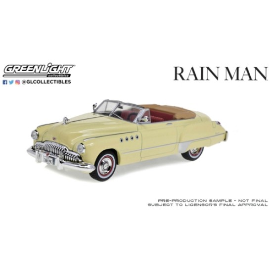 GL86618 - 1/43 RAIN MAN (1988) CHARLIE BABBITTS 1949 BUICK ROADMASTER CONVERTIBLE