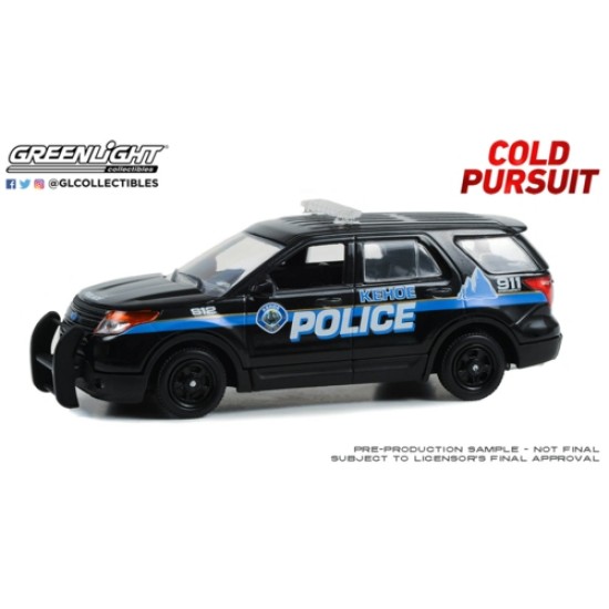 GL86637 - 1/43 2013 FORD POLICE INTERCEPTOR UTILITY - KEHOE POLICE DEPARTMENT - KEHOE, COLORADO - COLD PURSUIT (2019)