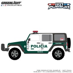 GL86644 - 1/43 HOT PURSUIT - JEEP WRANGLER UNLIMITED RUBICON 2019 - MEXICO CITY POLICE