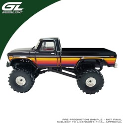 GL86656 - 1/43 FORD F-250 1977 - FREE WHEELING STRIPES EDITION - RAVEN BLACK