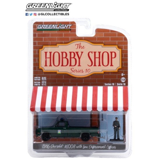 GL97100-D - 1/64 THE HOBBY SHOP SERIES 10 - 1986 CHEVROLET M1008 FLORIDA OFFICE OF AGRICULTURAL LAW WITH FIGURE SOLID PACK