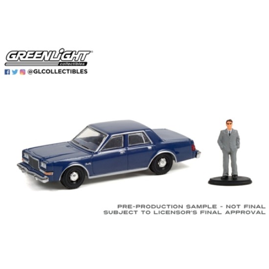 1/64 THE HOBBY SHOP SERIES 11 - 1986 PLYMOUTH GRAND FURY UNMARKED POLICE CAR MAN IN SUIT