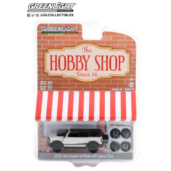 1/64 THE HOBBY SHOP SERIES 14 2021 FORD BRONCO WILDTRAK WITH SPARE TYRES