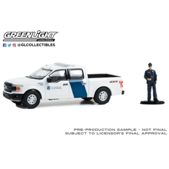 1/64 THE HOBBY SHOP 2018 FORD F-150 XLT U.S. CUSTOMS AND BORDER PROTECTION