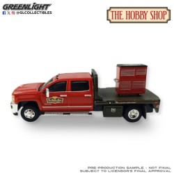GL97170-D - 1/64 THE HOBBY SHOP SERIES 17 - CHEVROLET SILVERADO 3500HD DUALLY FLATBED 2016 - WITH TOOL CABINET