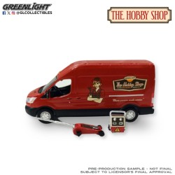 GL97170-E - 1/64 THE HOBBY SHOP SERIES 17 - FORD TRANSIT LWB HIGH ROOF 2019 - MOBILE MECHANIC WITH CAR JACK AND BATTERY