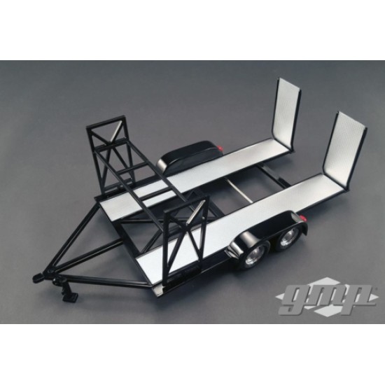 GMP18820 - 1/18 TANDEM CAR TRAILER WITH TIRE RACK