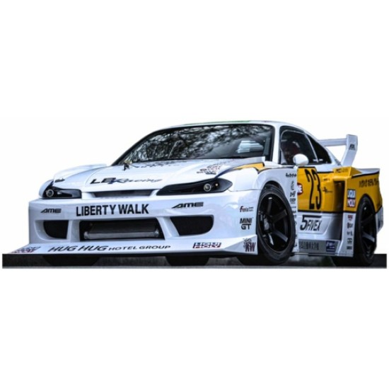 GTS560 - 1/18 NISSAN S15 SILVIA LB SUPER SILHOUETTE WHITE 2021 GTS560 - 1/18 NISSAN S15 SILVIA LB SUPER SILHOUETTE WHITE 2021