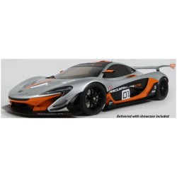 GTS800902 - 1/8 MCLAREN P1 GTR PEBBLE BEACH GREY 2014 W/SHOWCASE