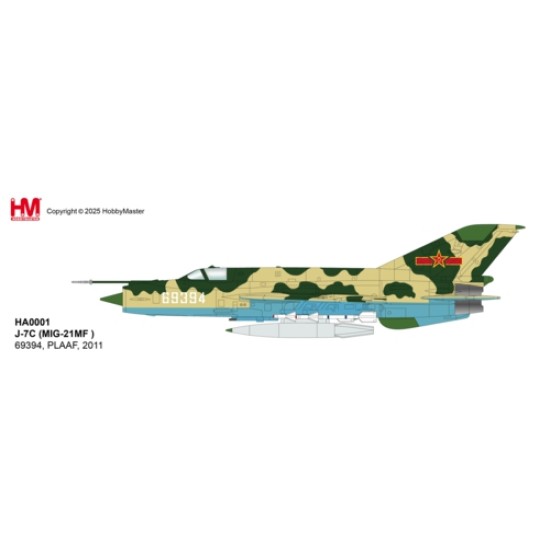 HA0001 - 1/72 J-7C (MIG-21MF ) 69394, PLAAF, 2011