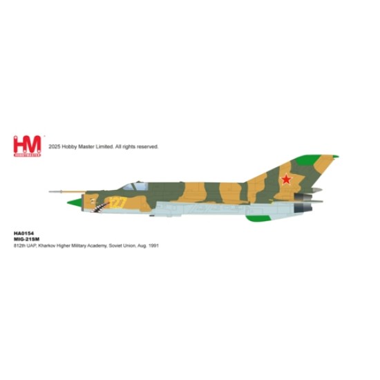 HA0154 - 1/72 MIG-21SM, 812TH UAP, KHARKOV HIGHER MILITARY ACADEMY, SOVIET UNION, AUG. 1991 HA0154 - 1/72 MIG-21SM, 812TH UAP, KHARKOV HIGHER MILITARY ACADEMY, SOVIET UNION, AUG. 1991