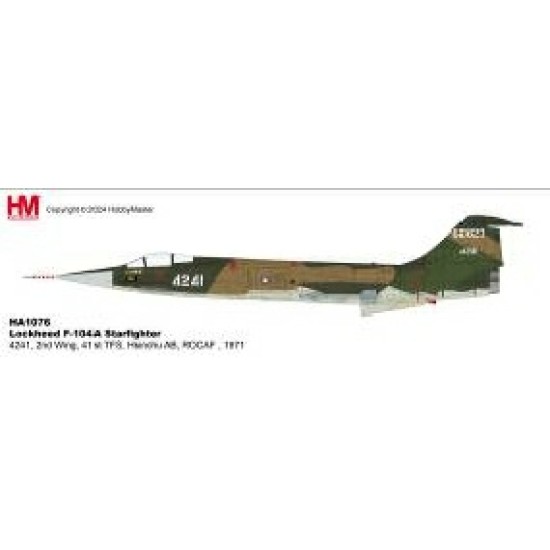 HA1076 - 1/72 F-104A ALISHAN 6 PROJECT 4241, 41ST TFS ROCAF 1970