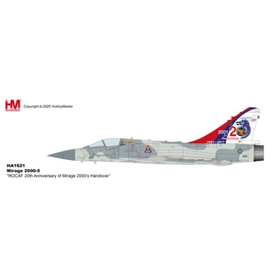 HA1621 - 1/72 MIRAGE 2000-5 - 20TH ANNIVERSARY OF MIRAGE 2000 ROCAF