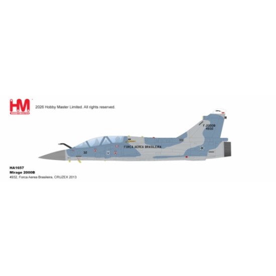 HA1657 - 1/72 MIRAGE 2000B - 4932, FORCA AEREA BRASILEIRA, CRUZEX 2013 HA1657 - 1/72 MIRAGE 2000B - 4932, FORCA AEREA BRASILEIRA, CRUZEX 2013
