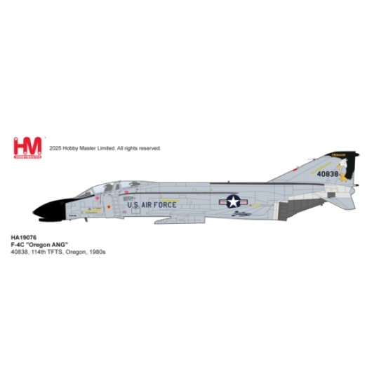 HA19076 - 1/72 F-4C OREGON ANG 40838, 114TH TFTS, OREGON, 1980S