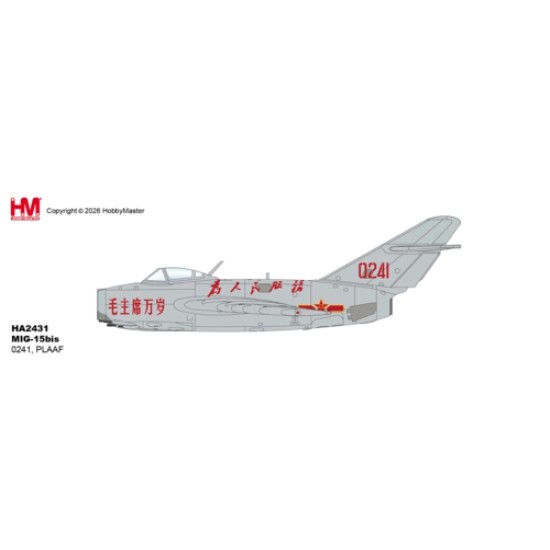 HA2431 - 1/72 MIG-15BIS - 0241, PLAAF
