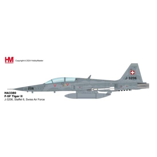 HA3380 - 1/72 F-5F TIGER IIJ-3206, STAFFEL 6, SWISS AIR FORCE