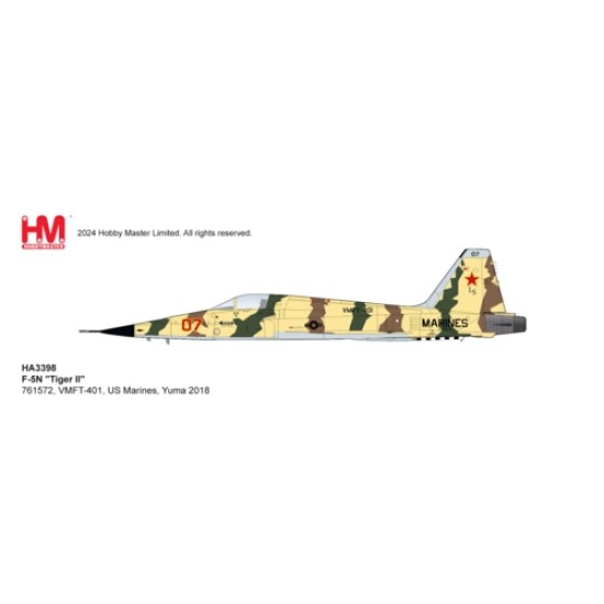 HA3398 - 1/72 F-5N TIGER II 761572, VMFT-401, US MARINES, YUMA 2018