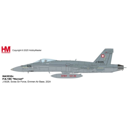 1/72 F/A - 18C HORNET, J-5026, SWISS AF, EMMEN AIR BASE 2024