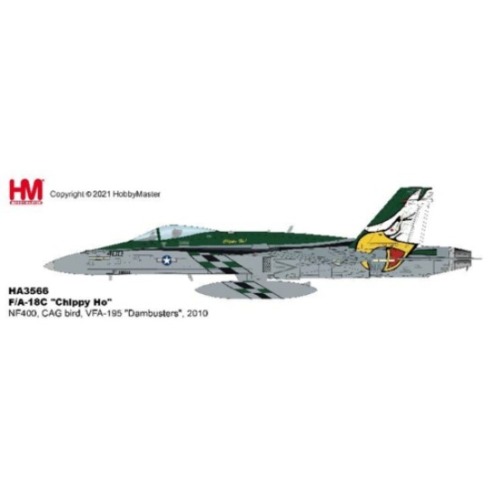 1/72 F/A-18C CHIPPY HO NF400, CAG BIRD, VFA-195 DAMBUSTERS,