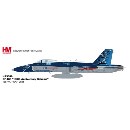 HA3589 - 1/72 CF-188 100TH ANNIVERSARY SCHEME 188774, RCAF, 2024