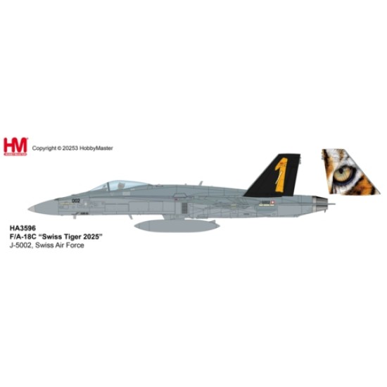 1/72 F/A - 18C SWISS TIGER 2025, J-5002, SWISS AF