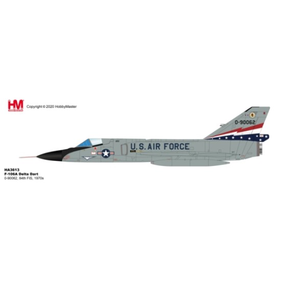 1/72 F-106A DELTA DART 0-90062, 84TH FIS, 1970S HA3613