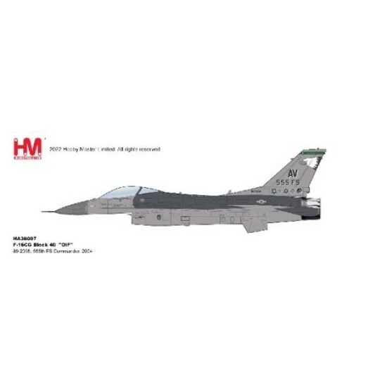 1/72 F-16CG BLOCK 40  OIF 89-2035 555TH FS COMMANDER HA38007