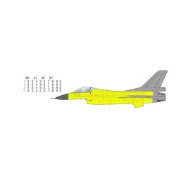 HA38036B - 1/72 F-16V YELLOW VIPER ROCAF 2023 WITH DECALS FOR DIFFERENT AIRPLANES HA38036B - 1/72 F-16V YELLOW VIPER ROCAF 2023 WITH DECALS FOR DIFFERENT AIRPLANES