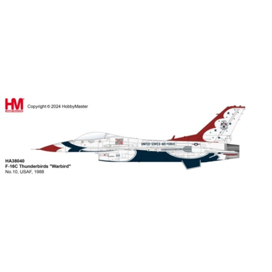 HA38044 - 1/72 F-16C THUNDERBIRDS WARBIRD NO.10, USAF, 1988