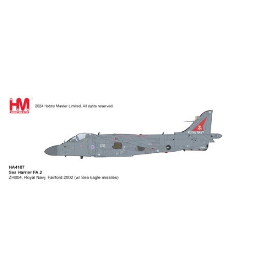 HA4107 - 1/72 SEA HARRIER FA.2 ZH804, ROYAL NAVY, FAIRFORD 2002 (W/ SEA EAGLE MISSILES)