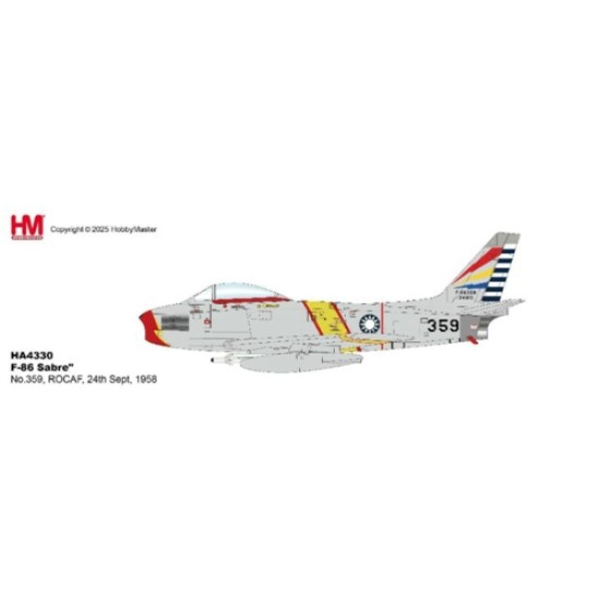 1/72 F-86 SABRE NO.359, ROCAF, 24TH SEPT, 1958